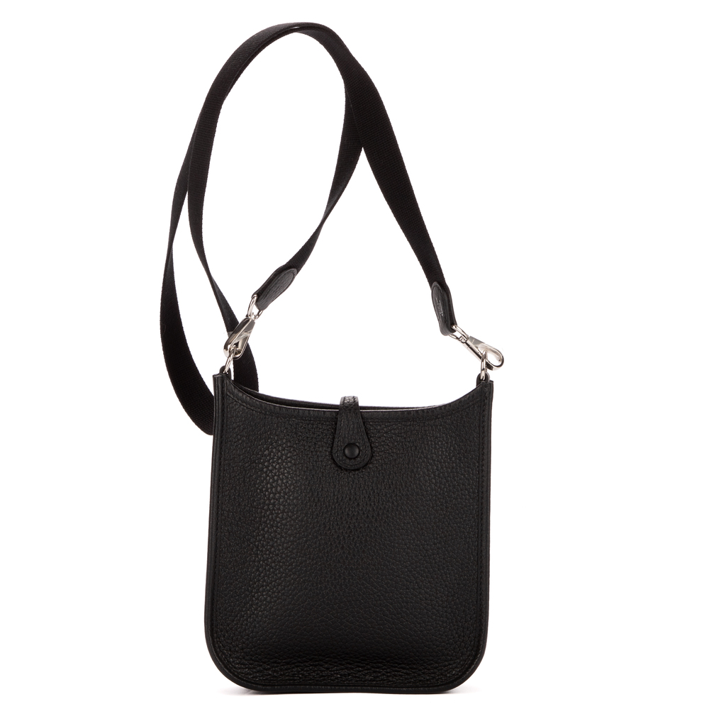 Hermes Evelyne 16 in Noir Taurillon Clemence Leather - Picture 4 of 8